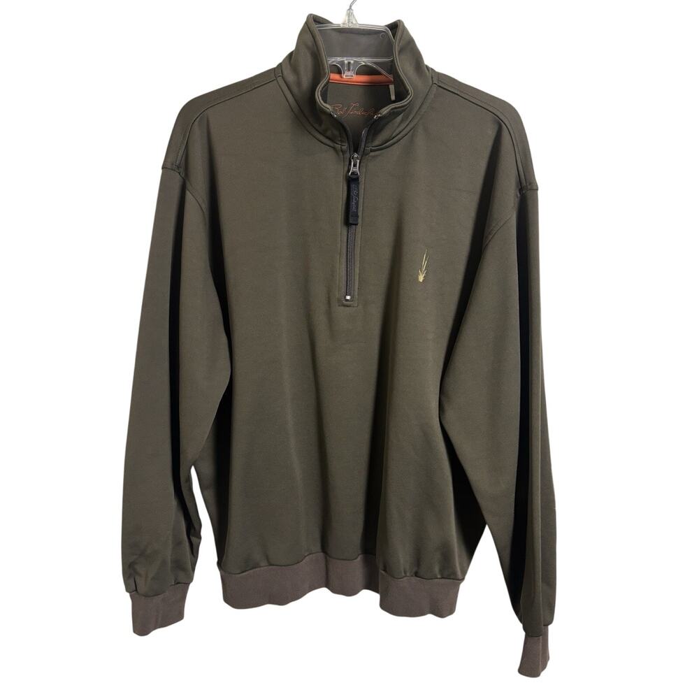 Bob Timberlake Brown Quarter Zip Pullover Sweatshirt Men’s Size Medium